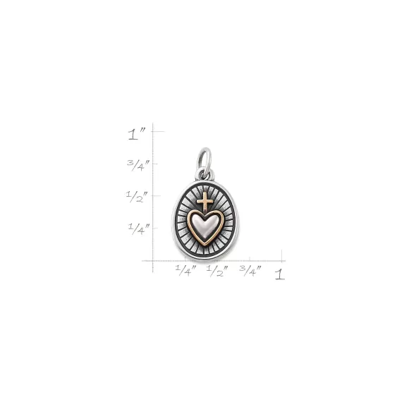 New James Avery Artisan Jewelry Radiant Sacred Heart Charm