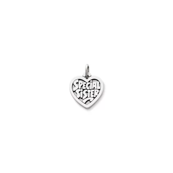 Cheap James Avery Artisan Jewelry Special Sister Heart Charm